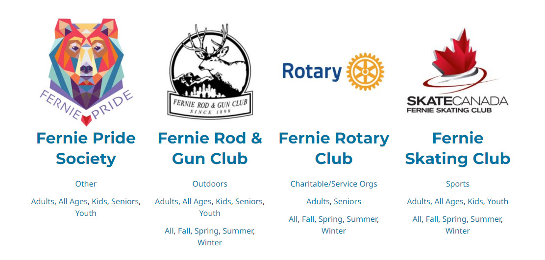 Fernie Groups Screenshot